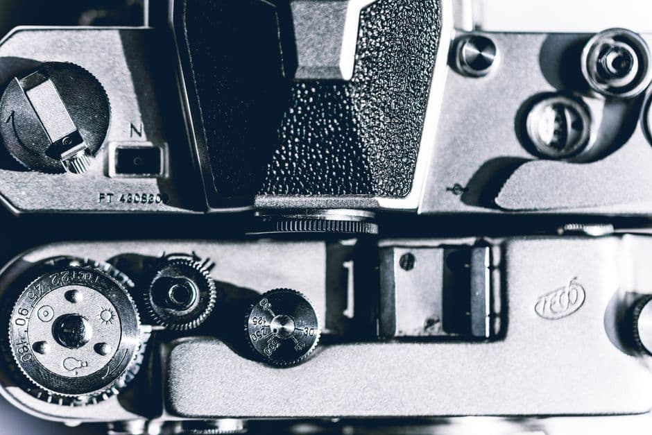 Camera dials showing aperture, shutter speed and ISO